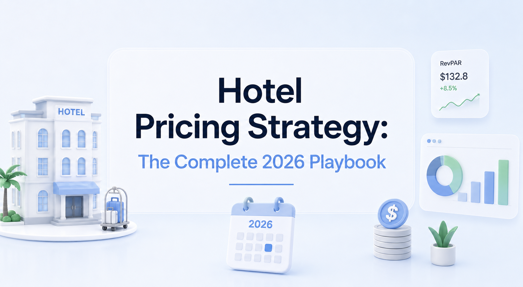 Hotel pricing strategy playbook: the five core pricing methods, the dynamic layer, a six-step workflow and the metrics that prove it works