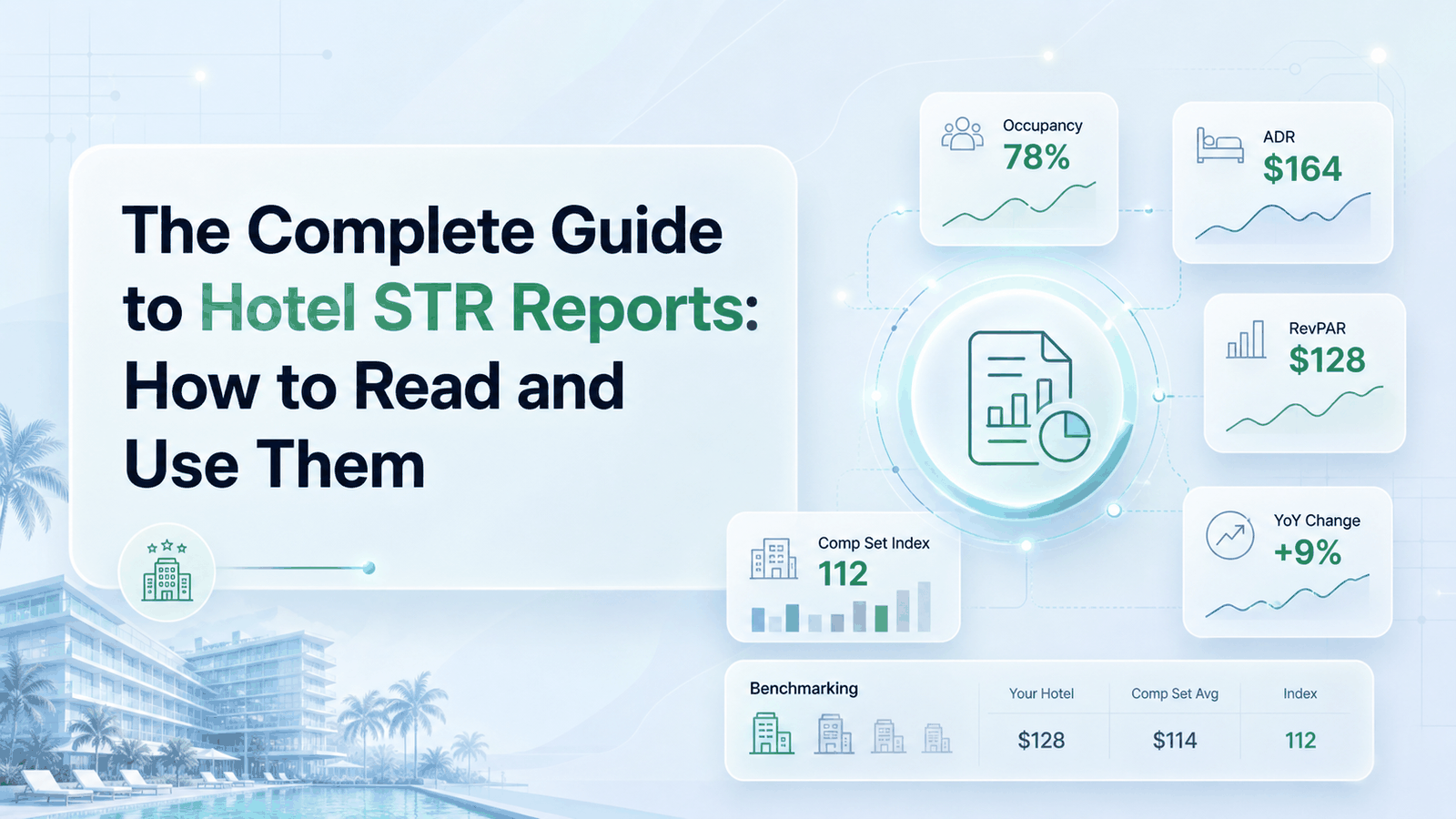 Hotel STR report guide: how to read RGI, MPI and ARI indices and use the 5-zone decision framework and MPI x ARI matrix