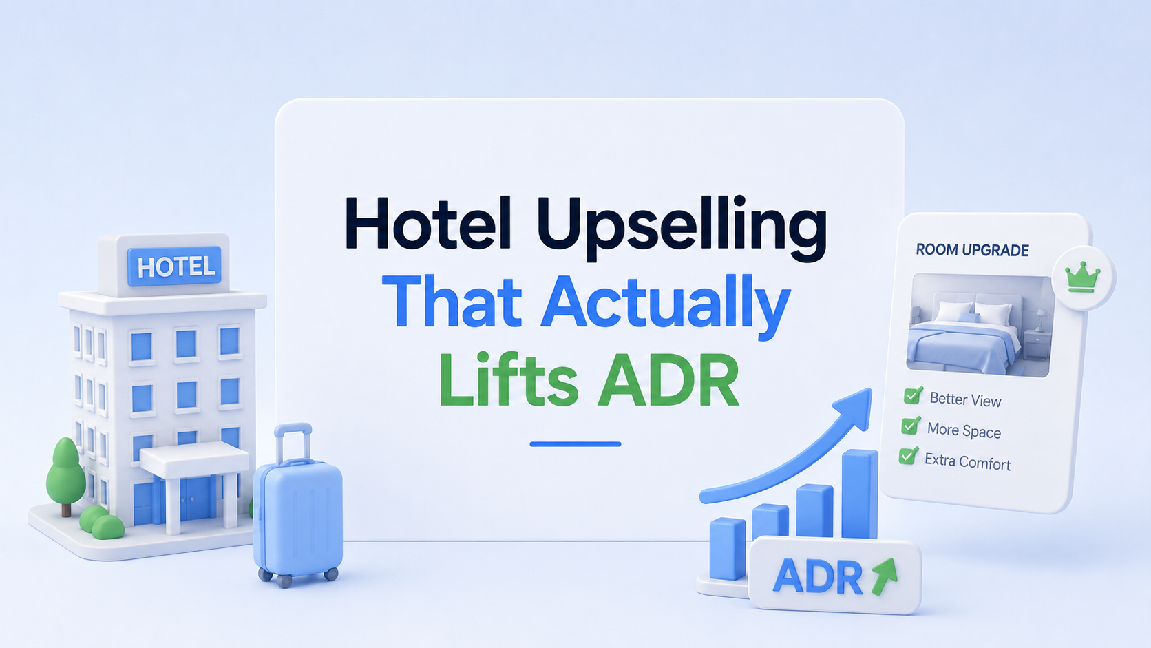 Hotel upselling that lifts ADR: the upgrade ladder, the price gap, and why a cheap upgrade is really a discount